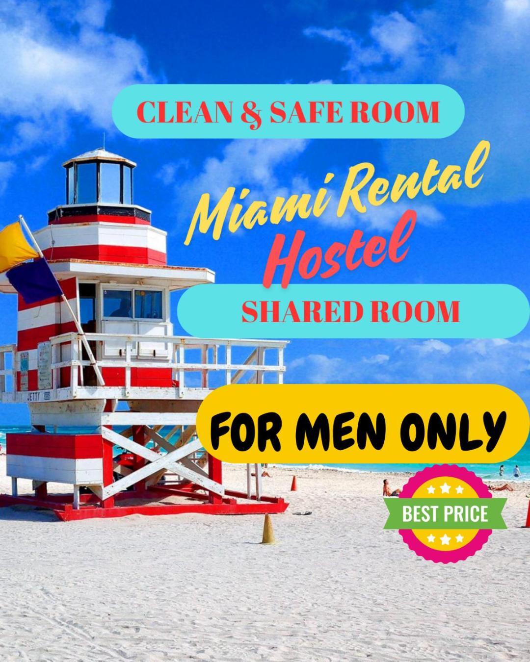 103 Miami Shared Rooms For Men Central Comfortable, Affordable Buitenkant foto